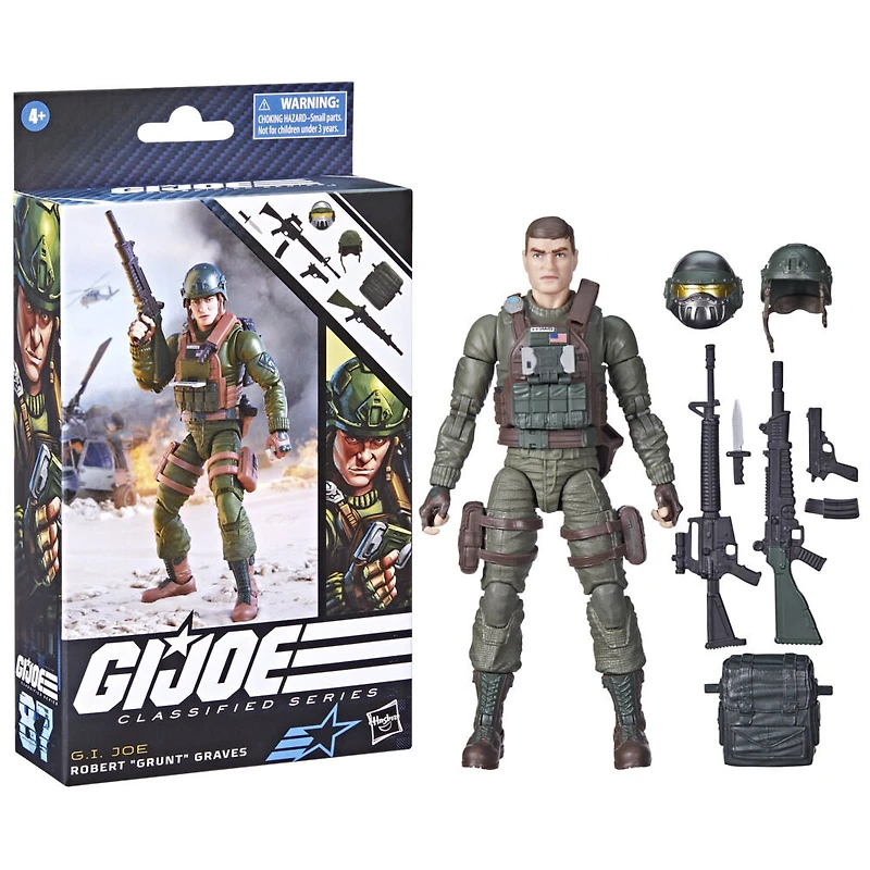 G.I. Joe Classified Series, figurine de collection Robert " Grunt " Graves 87 de 15 cm