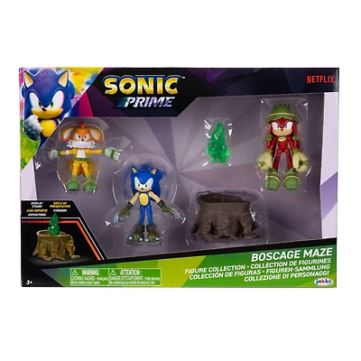  Coffret de figurines Sonic Prime de 2,5 pouces - Boscage Maze