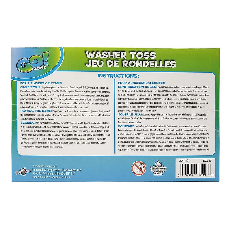 Go! Zone Fabric Washer Game