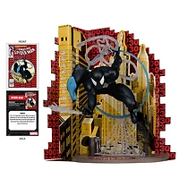Marvel Spider-Man (Symbiote Suit) 1:6th Scale Collectible with Scene & Comic (Based on The Amazing Spider-Man #300)