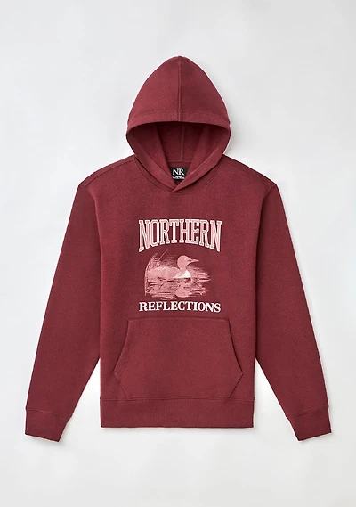 Chandail à col rond graphique Héritage avec logo Northern Reflections Adulte Rouge