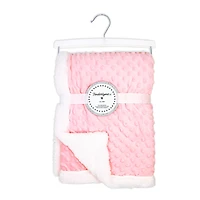 Tendertyme Pink Popcorn Sherpa Blanket