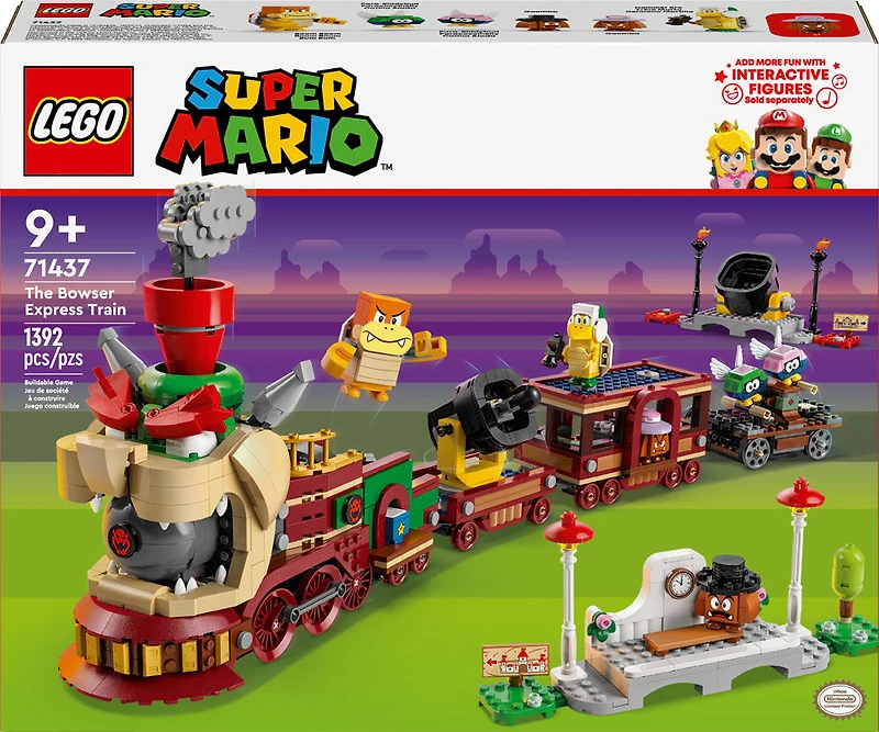 LEGO Super Mario The Bowser Express Train Toy Playset, Nintendo Birthday Gift for Kids, Mario Toys, 71437