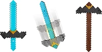 Minecraft Click and Switch Sword and Pickaxe Role-Play 2-in-1 Toy Inspired by the Movie