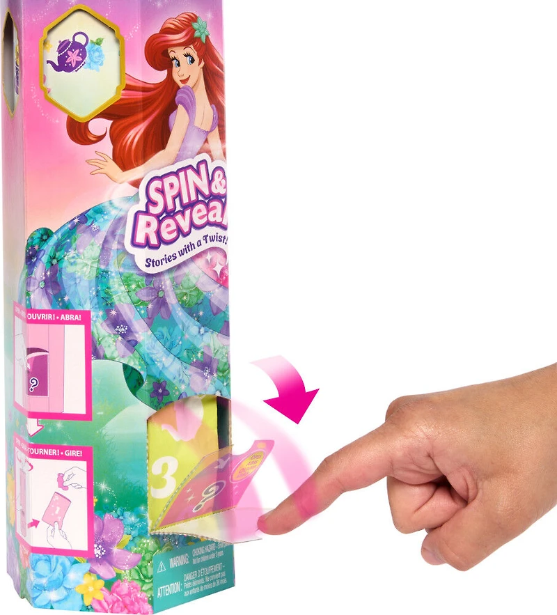 Disney-Spin&Reveal-Poupée avec accessoires et 11 surprises
