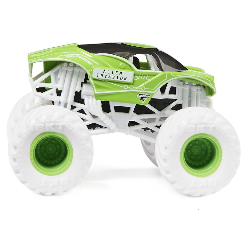 Monster Jam, Monster trucks officiels en métal moulé Alien Invasion Vs. Bakugan Dragonoid, échelle 1:64