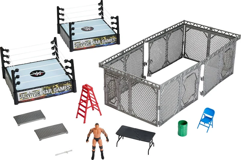 WWE-Coffret Les Guerriers du Ring Survivor Series-coffret avec 2rings