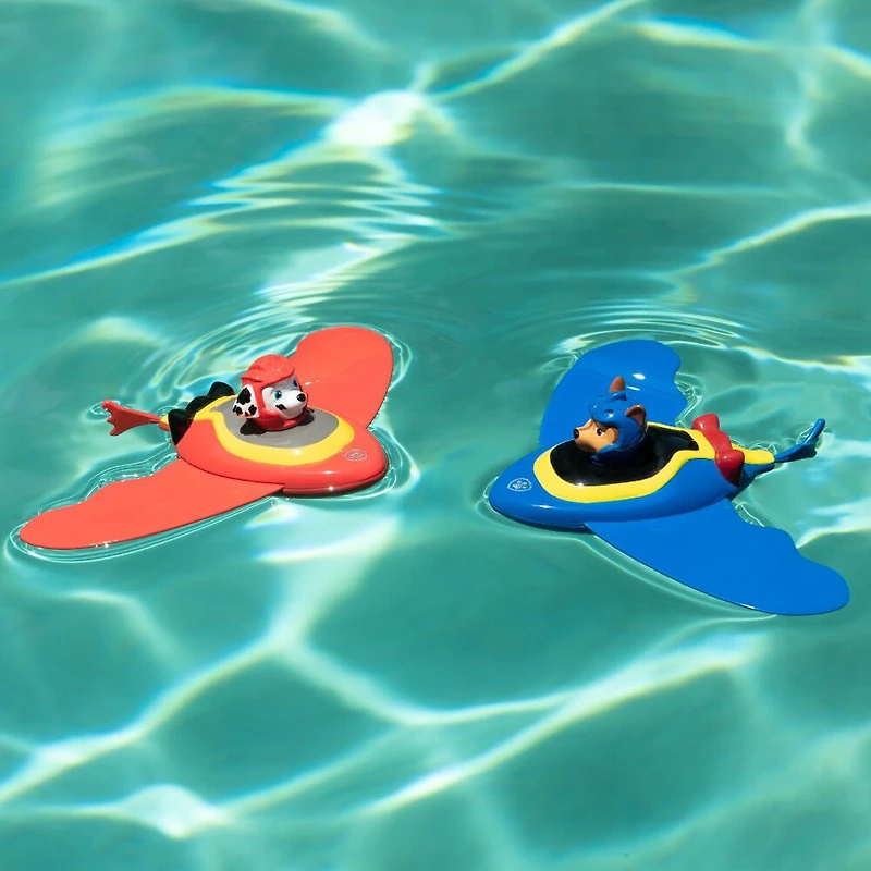 Swimways, Pat'Patrouille, Jouets aquatiques Zoom-A-Rays, jouets de piscine et de plongée pour enfants, accessoires de fête et jouets Pat'Patrouille pack de 2