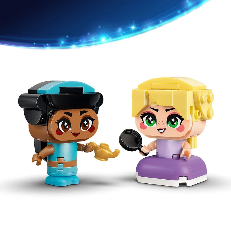 LEGO Disney Princess Jasmine et Raiponce Miniatures, Jouet de Construction Inspiré de Films de Disney pour Jeu de Simulation 43303