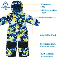 Kids Waterproof Snowsuit | Neon Peaks