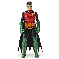 BATMAN, Figurine articulée ROBIN Guardien de 10 cm avec 3 accessoires mystère, Mission 2