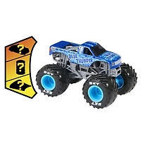 Monster Jam, Monster truck Blue Thunder officiel, véhicule en métal moulé, échelle 1:64
