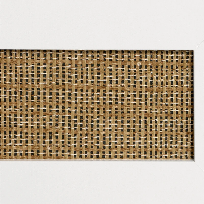 Bloom 1-Drawer Nightstand WH Faux Rattan