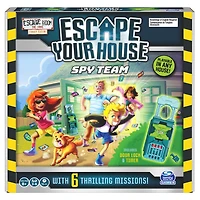 Escape Room The Game, Escape Your House: Spy Team Fun Strategy Family Board Game