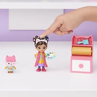 Gabby et la maison magique – Coffret Studio d'art avec 2 figurines jouets, 2 accessoires, boîte surprise et meuble
