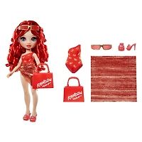 Poupée Rainbow High Swim & Style Ruby (rouge) de 11 po (28 cm)
