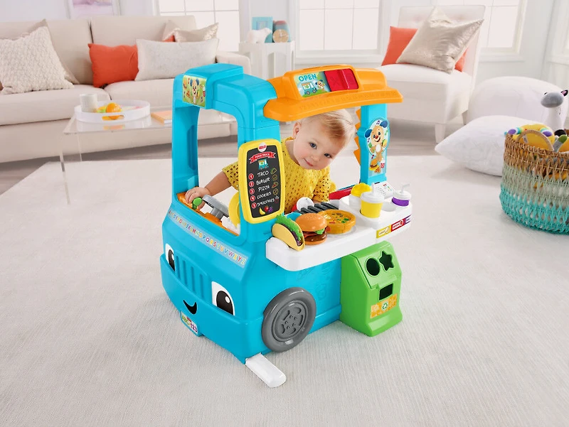 Fisher-Price - Rires et Éveil - Camion-restaurant Bouchée de plaisir - Édition anglaise