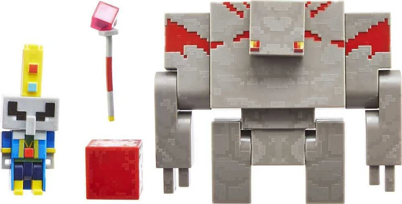 Minecraft- Dungeons- Figurines - Illageois et Golem