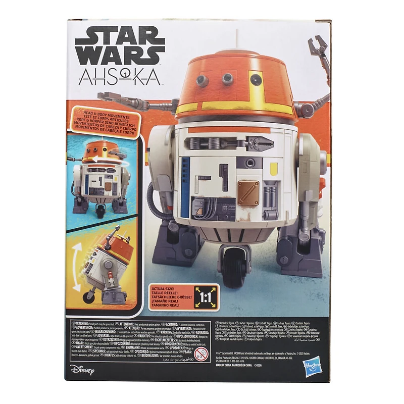 Star Wars Chatter Back Chopper, jouets animatroniques Star Wars pour enfants, plus de 40 combinaisons de sons et mouvements