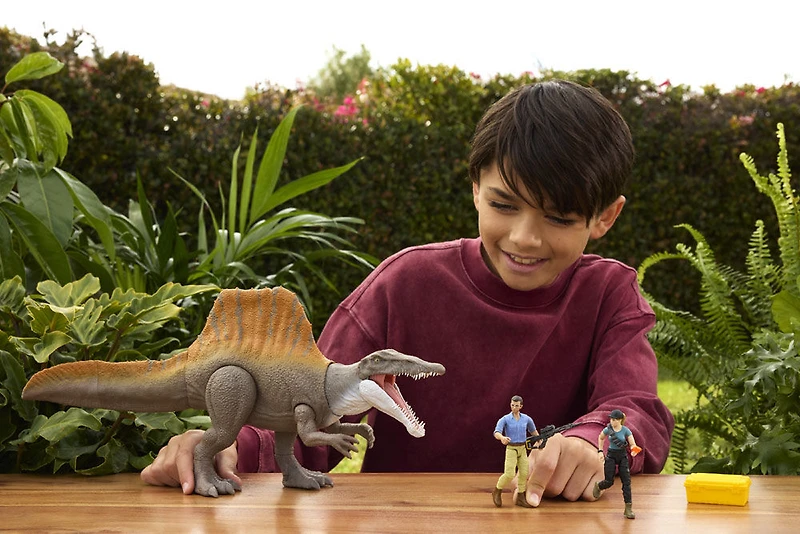 Jurassic World-Coffret Spinosaure Féroce-avec figurines et accessoires
