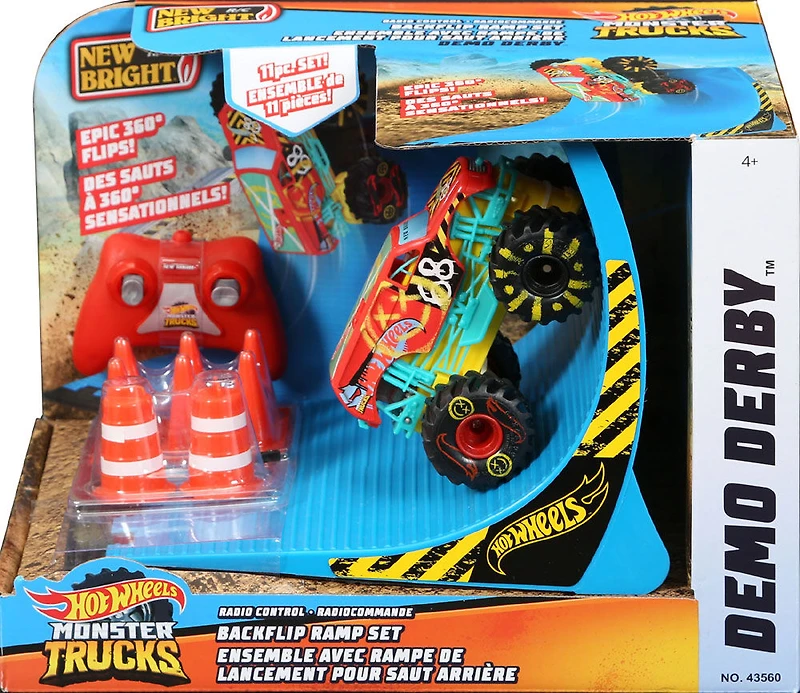 1:43 R/C Monster Truck Back Flip Set - Demolition Derby