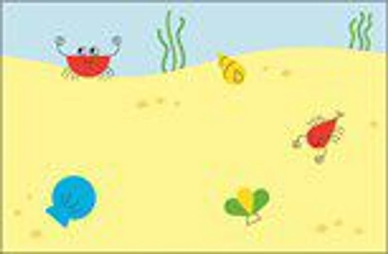 Usborne Minis:  Sticker Shapes Under The Sea - Édition anglaise