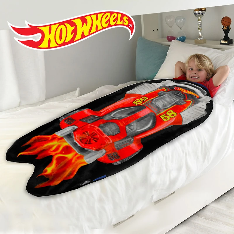 Blankie Tails, voiture de course rouge Hot Wheels