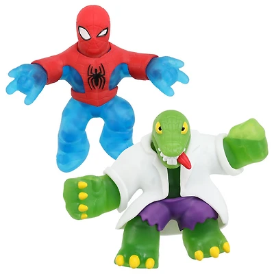Héros De Goo Jit Zu Marvel Versus Pk Spider-Man Versus Goo Shifter Lizard