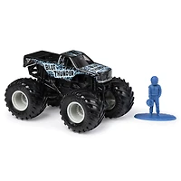 Monster Jam, Monster truck authentique Blue Thunder en métal moulé à l'échelle 1:64, série Over Cast
