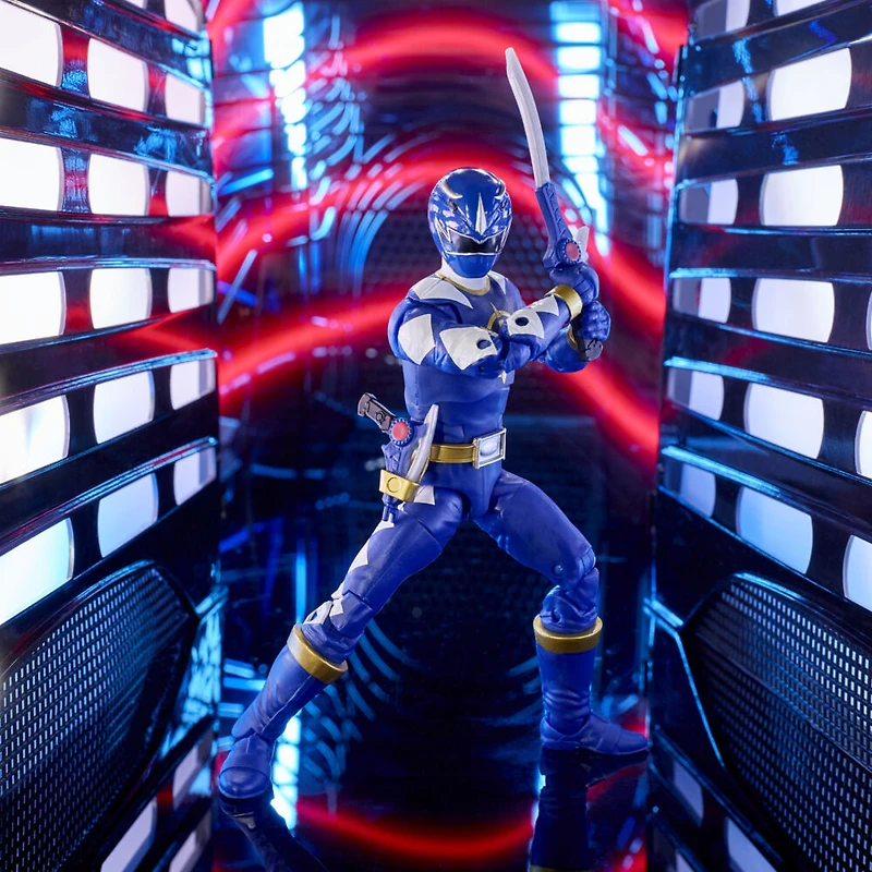 Power Rangers, Lightning Collection, Dino Thunder, figurine articulée de  Ranger bleu