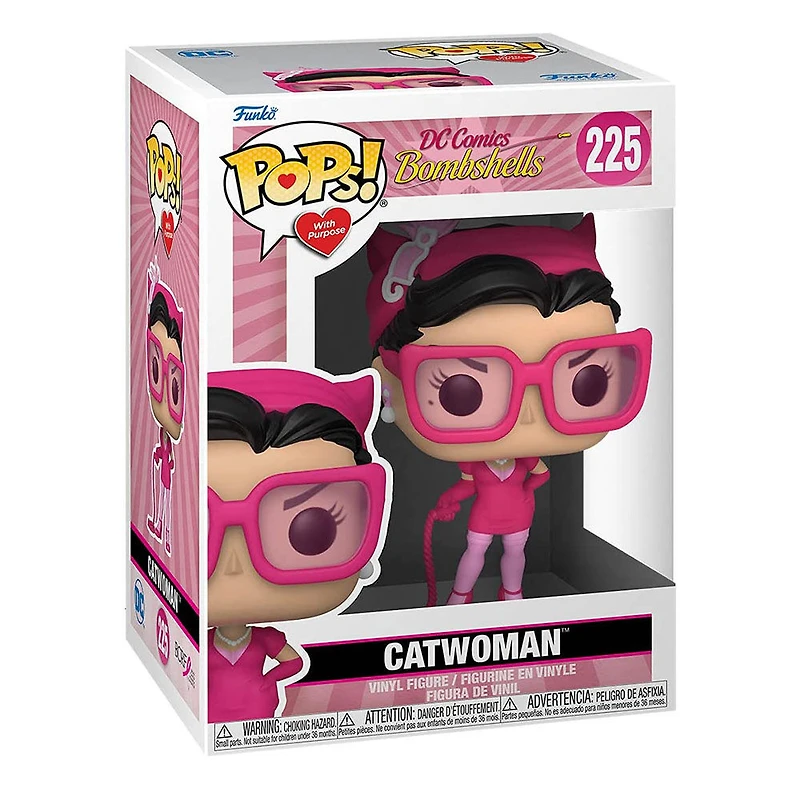 Figurine en Vinyle Bombshell Catwoman  par Funko POP! Heroes: Breast Cancer Awareness