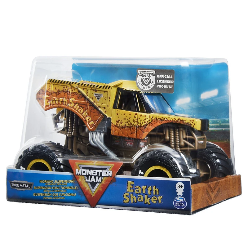 Monster Jam, Monster truck Earth Shaker officiel, véhicule en métal moul