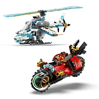 LEGO NINJAGO Le Combat de Véhicules Ninja à la Cabane dans l'Arbre, Jouets de Combat, Ensemble de Jeu avec 6 Figurines 71857