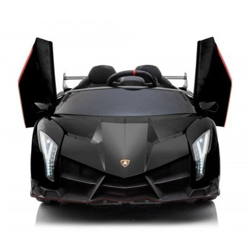 KIDSVIP Voiture autoportée Lamborghini Veneno 4X4 12V sous licence pour enfants avec RC