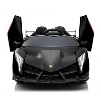 KIDSVIP Voiture autoportée Lamborghini Veneno 4X4 12V sous licence pour enfants avec RC