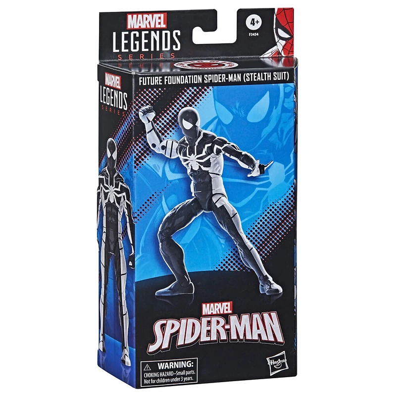 Marvel Legends Series Spider-Man, figurine Spider-Man : Future Foundation (armure) de 15 cm, inclut 4 accessoires