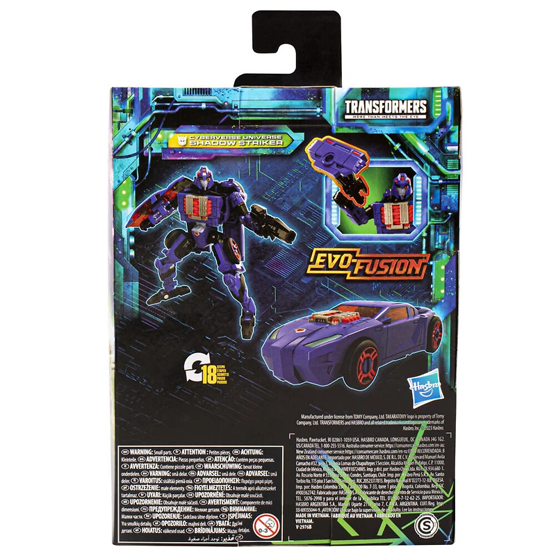 Transformers Legacy Evolution Deluxe Class Cyberverse Universe Shadow Striker 5.5 Inch Action Figure