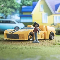 Transformers Toys EarthSpark Spin Changer Bumblebee 8-Inch Action Figure with Mo Malto 2-Inch Figure
