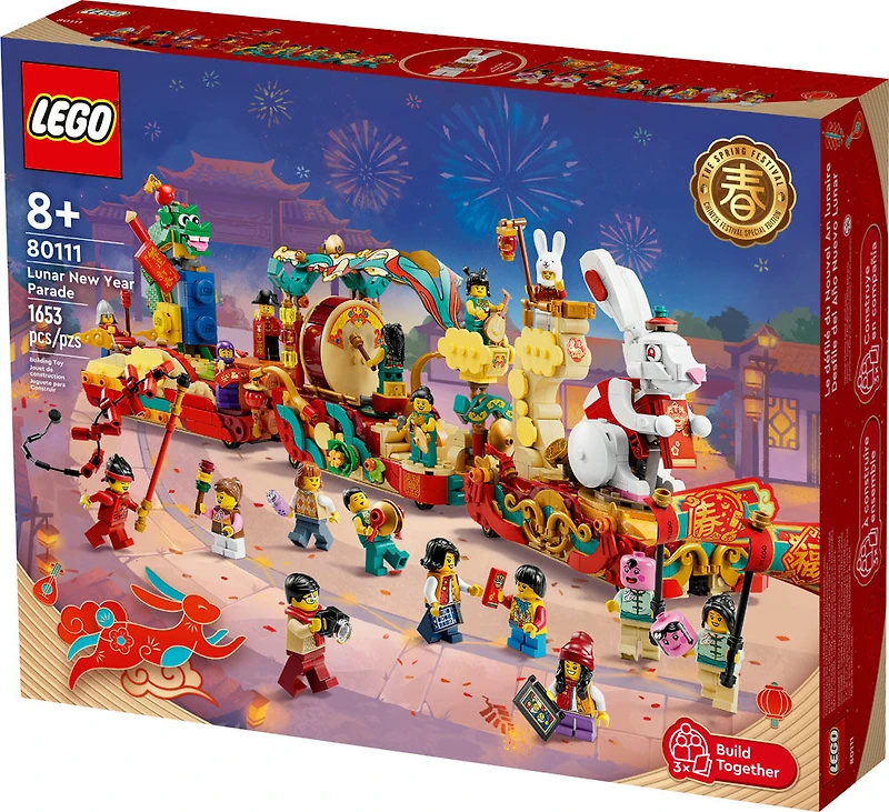 LEGO Le défilé du Nouvel An lunaire 80111; Ensemble de jouet de construction (1 653 pièces)