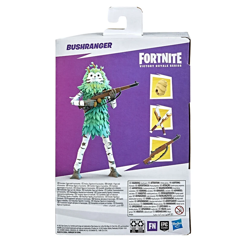 Hasbro Fortnite Victory Royale Series, figurine Broussaille de collection avec accessoires, échelle de 15 cm