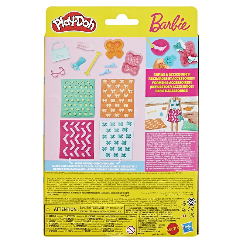 Play-Doh Barbie Perles et noeuds, recharges pour coffret de pâte à modeler