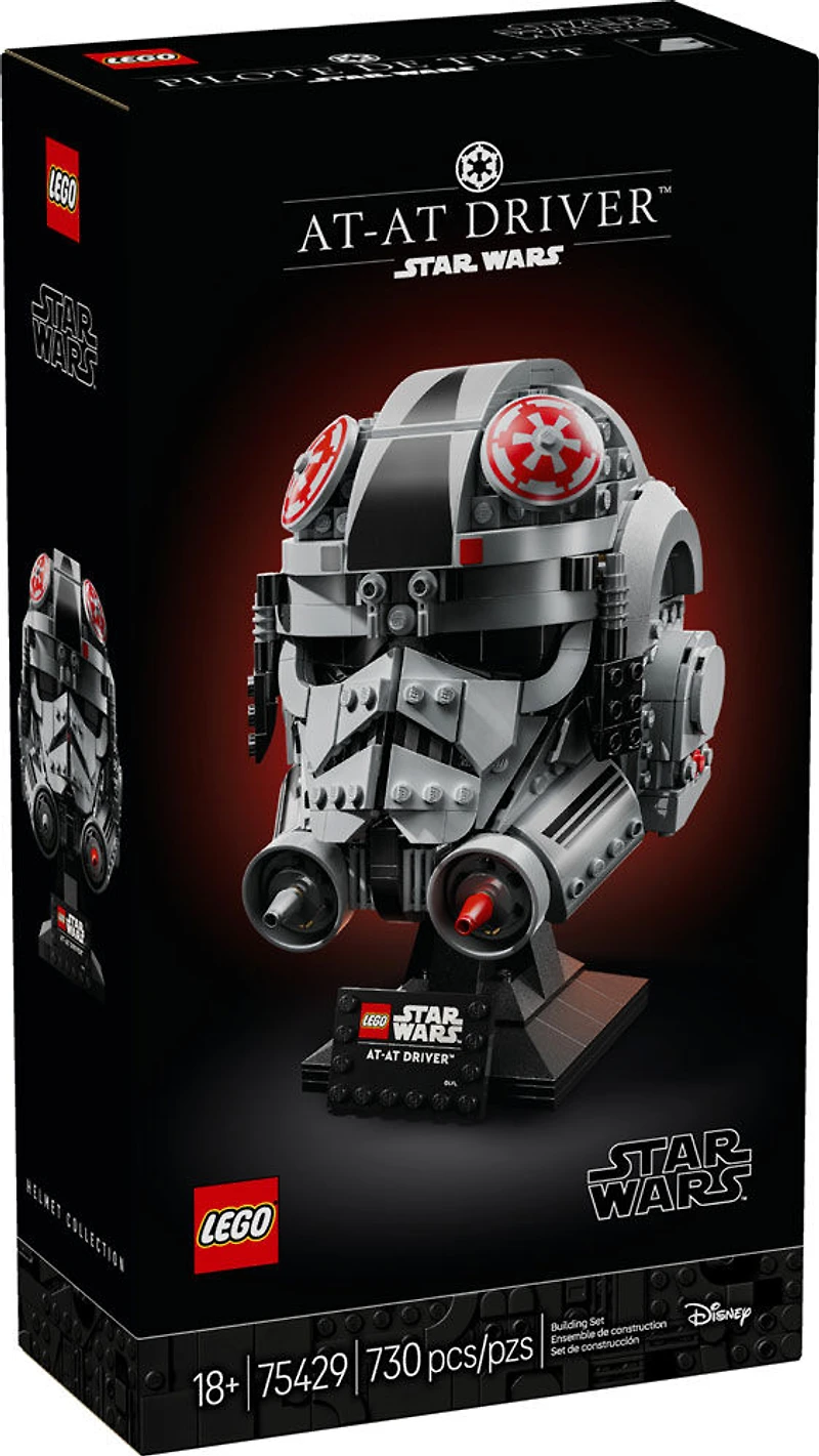 LEGO Star Wars: The Empire Strikes Back AT-AT Driver Helmet Building Set for Adults - Collectible Build-and-Display Set - 75429