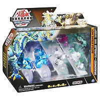 Bakugan Evolutions, Battle Strike Pack Dragonoid et Sluggler, 6 figurines articulées Bakugan, 9 cartes à collectionner et 8 BakuCores