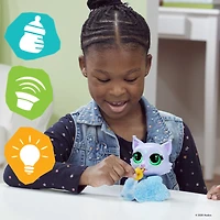 furReal Flitter, le chaton, jouet interactif changeant de couleur, jouet à nourrir, sons et lumières