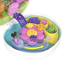 Polly Pocket-Coffret Jardin Lapin 2 mini-figurines et 12 accessoires