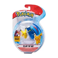 Pokémon - Clip 'N Go - Pikachu no 4 et Super Ball (Great Ball)