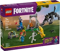 LEGO Fortnite Le camp de Peely et Sparkplug, Ensemble de Construction avec Figurines de Jeu Vidéo 77075
