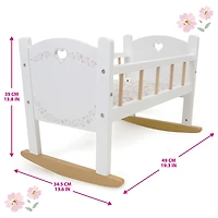 Wooden Doll Cradle, Little Flora - R Exclusive