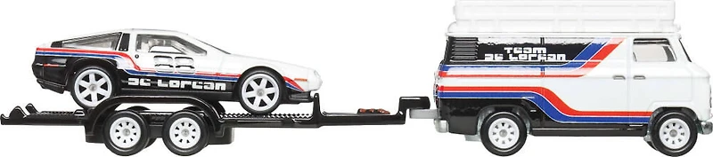 Hot Wheels Team Transport Truck & Delorean