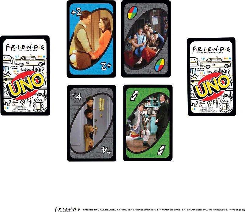 UNO Friends Jeu de cartes pour soirées de jeu en famille, adultes
